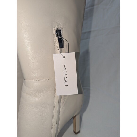 Nine West Sancha Womens Size 9.5 Cream Knee High Stiletto Heel Boots - NIB - Picture 3 of 11